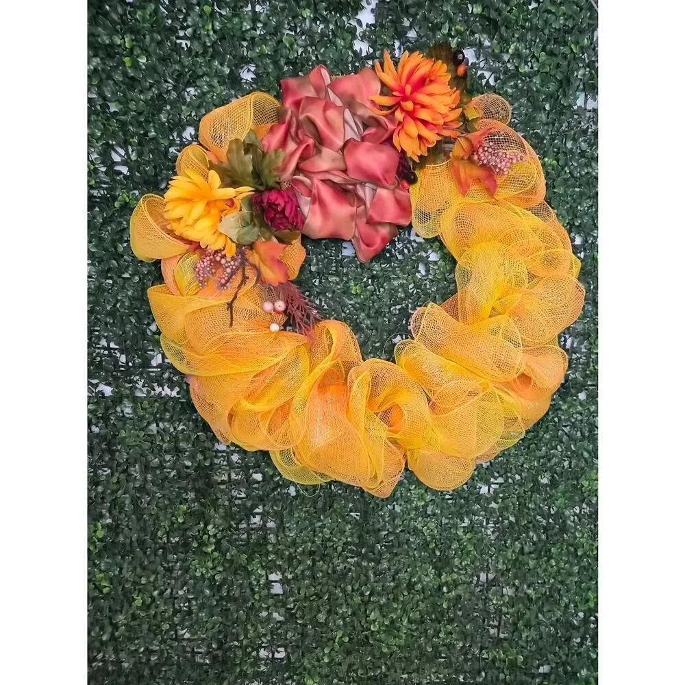 Autumn tulle wreath